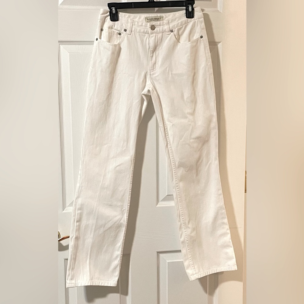 Banana Republic White Denim Jeans
